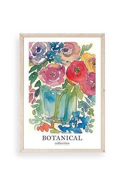 CT STONES Flower Wooden Framed Painting