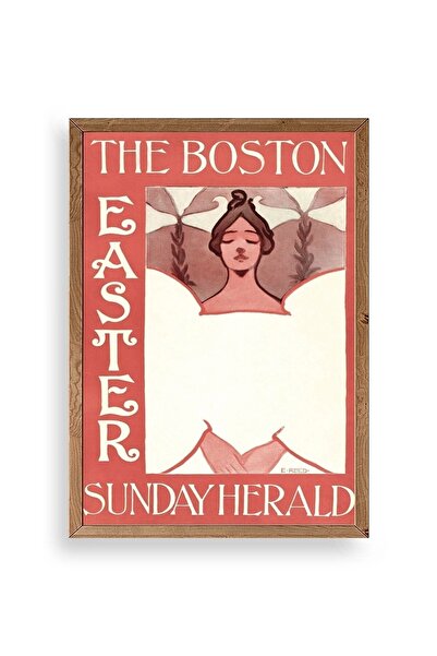 Twin Store لوحة E. Reed بإطار خشبي