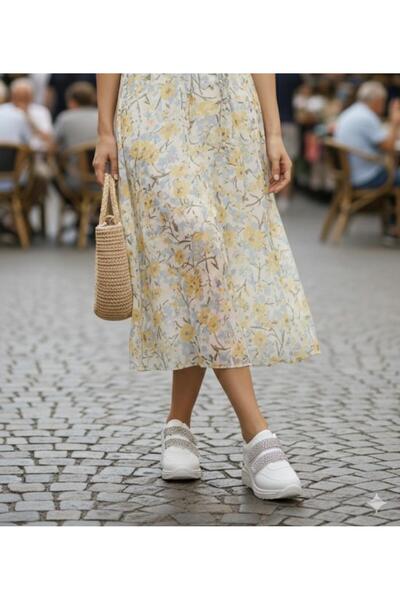 MODALENDO Light Heeled Stone Velcro Comfortable and Stylish Sports