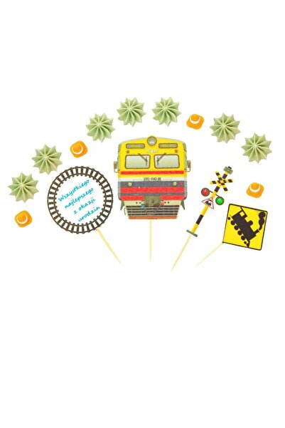 Dobryk Decoratiuni comestibile din zahar - set "Tren"