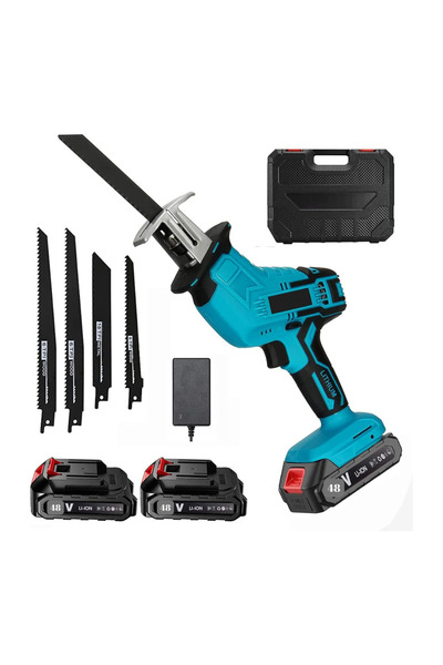 Sanlux Ασύρματο ηλεκτρικό πριόνι τύπου ποντικιού, 2 μπαταρίες 48V, 12000 σ.α.λ.