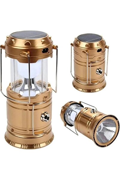tüftürük Şarjlı Powerbank Özellikli Kamp Lambası Güneş Enerjili Kızaklı Kamp ...