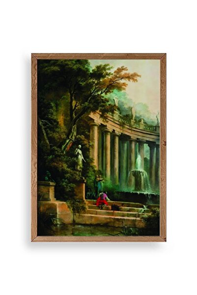 CT STONES Leaves Wooden Framed Painting