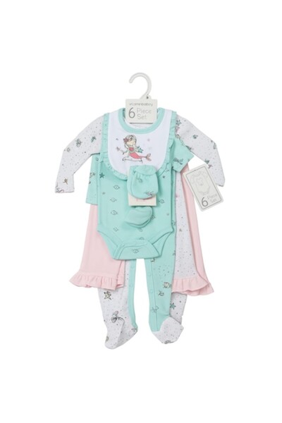 OMS Set de 6 piese pentru fetiță, multicolor, 6 luni (68 cm)