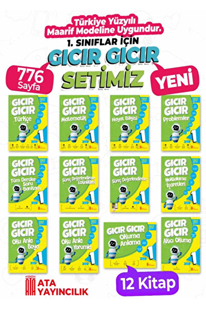 Ata Yayıncılık 1. Sınıf Gıcır Gıcır 12'li Set