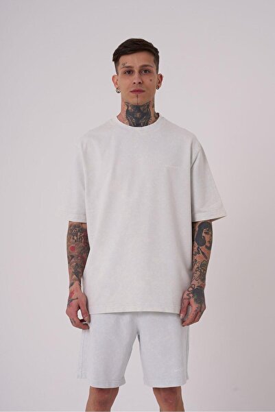 Machinist Men's Basic Washable Relaxed T-Shirt Space Gray Effect