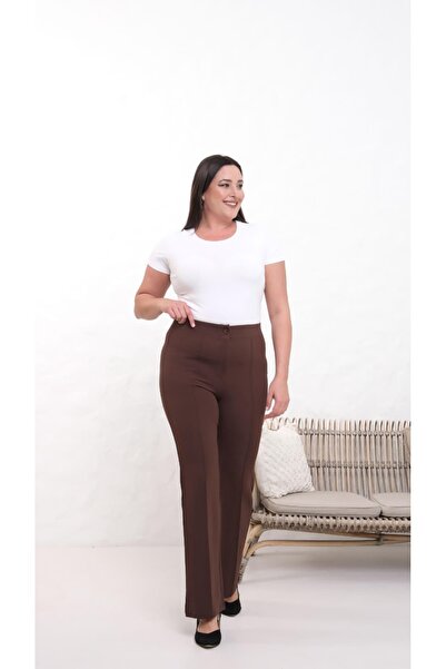 Ales Moda Krep Large Size Palazzo Pants