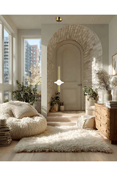 MİRAN HOME Modern Eskitme Heykelsi Tekli Sarkıt Avize/ Modern Eskitme Sarkıt ...