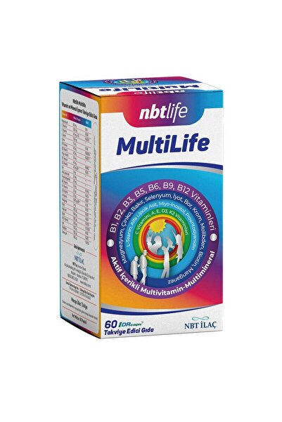 NBT Life MultiLife Takviye Edici Gıda 60 Kapsül