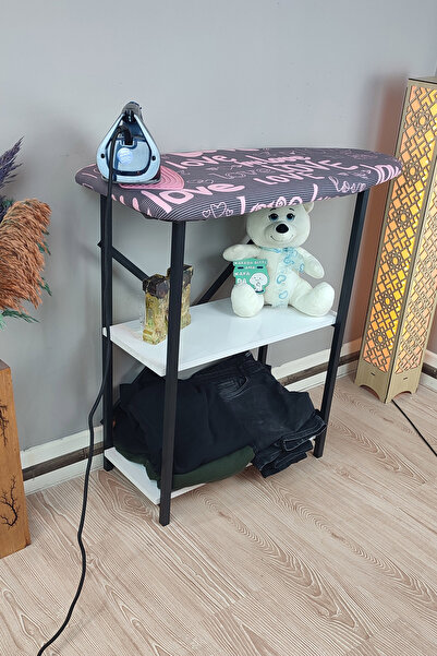 ozbience İyimi Ekinezya Smart Fix Dolaplı Raflı Sabit Ütü Masası