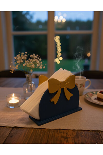 3d soft light Kurdele Detaylı Şık Sofra Yılbaşı Peçetelik - Renk Seçenekli