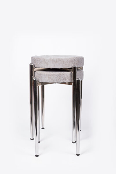 ekipmetal TABURE 2 ADET KUMAŞ AÇIK GRİ