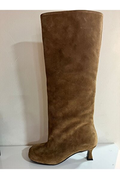 VEYİS USTA حذاء بكعب منخفض من الجلد الطبيعي من نوع السويد