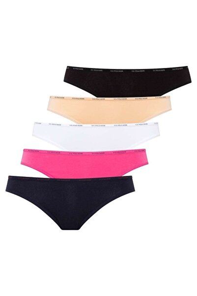 U.S. Polo Assn. Women's 5-Pack Low Rise Briefs, 47% Modal 47% Cotton 6% Elastane