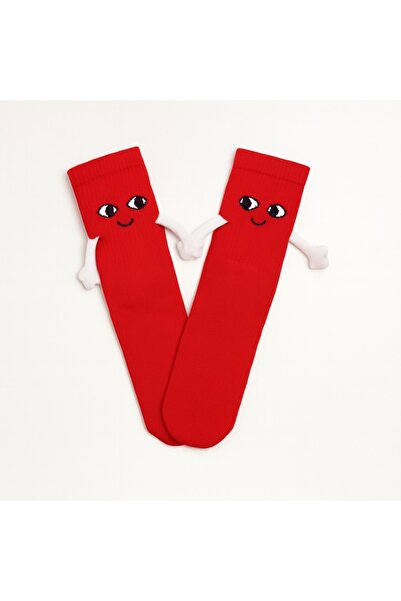Tasarım Magnetic Holding Hands Socks Friendship Sports Socks Fun and Funny
