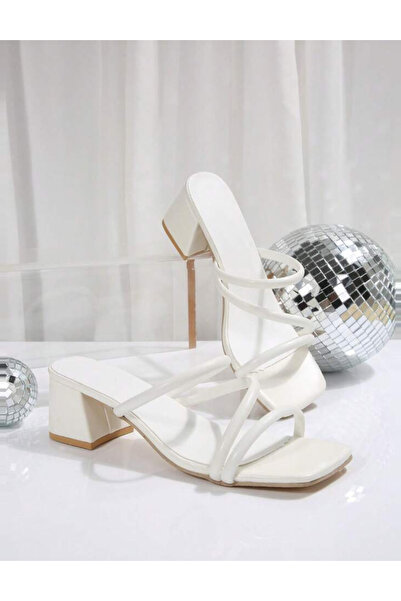 Sheya Shein heeled clogs, white