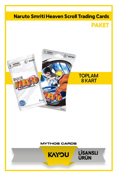 Mythos Cards NARUTO SMRİTİ HEAVEN SCROLL TRADİNG CARDS - PAKET