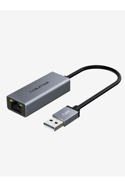 Cabletime محول USB 2.0 إلى RJ45 إيثرنت