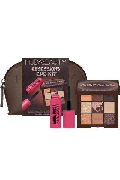 HudaBauty هدى بيوتي طقم ظلال عيون مسكرة رموش عيون اوبسيشنز 2 قطعة