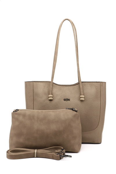 GÖNDERİ(R) Women's Mink Suede Puppy Shoulder Bag