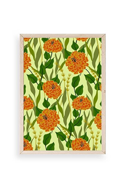 CT STONES Flowers Wooden Framed Painting