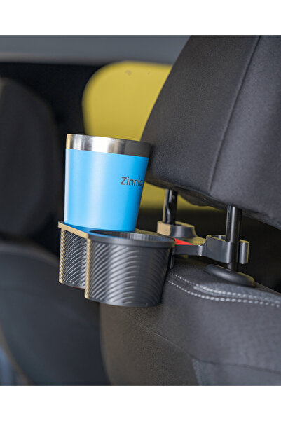 ESWorx Araç İçi Arka Koltuk Organizer - Çift Bardaklık Telefon Tutucu & Kapak...