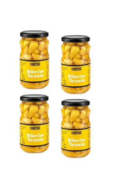 Harras Acı Sarı Biberiye Turşusu 335 Gr x 4 Adet | Çıtır Cin Biber Turşusu | ...