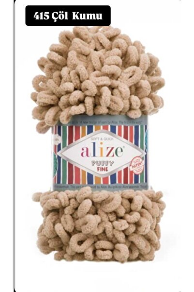 Alize PUFFY FİNE EL ÖRGÜ İPLİĞİ (KÜÇÜK İLMEKLİ 1 ADET)