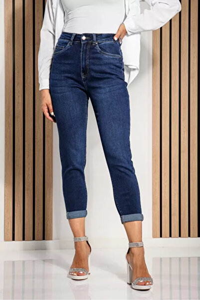 Zaira MomFit Women's Jeans Jaya Blue #A1230 - XL