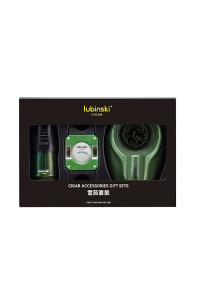 Lubinski Yeni Stil Eco Üçlü Puro Seti Yeşil