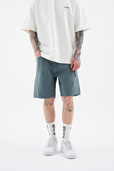 Machinist Men's m Logo Jean Shorts Blue Smoke