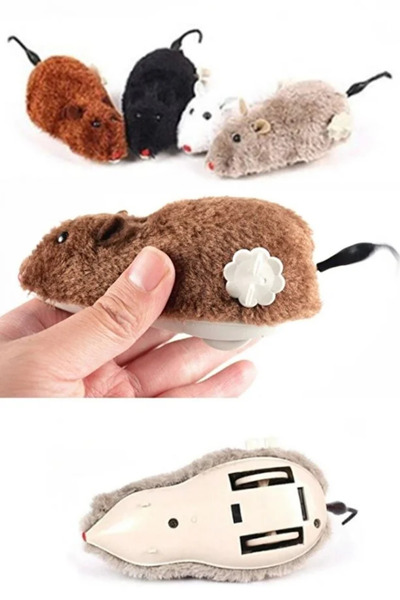 ego home Wind up Mouse Cat Toy Plush Creative Toy Mouse Toy Wind up Mouse 1 Pc