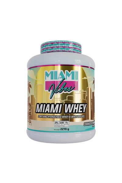 Miami Vibes Miami Whey Protein 2270g, powder, Miami Vibes, Whey Protein, Cookies and Dream