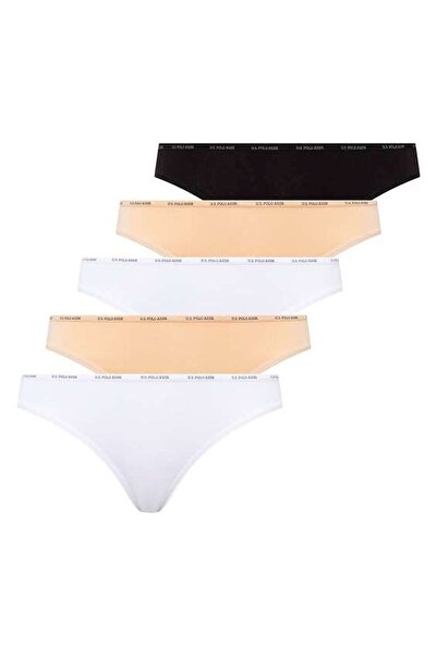U.S. Polo Assn. Women's 5-Pack Low Rise Briefs, 47% Modal 47% Cotton 6% Elastane