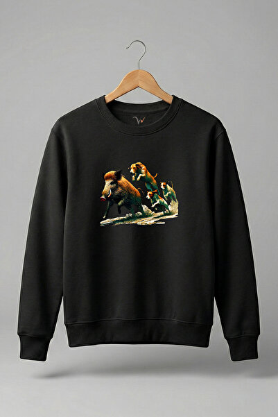 WİDİ Hanorac cu imprimeu Hunter pentru vânători de porci și câini de vânătoar...