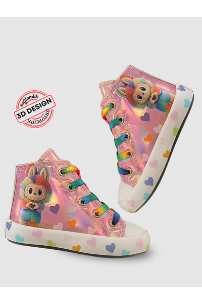 Casabony 🌈 Casa Pink холографски маратонки за момичета