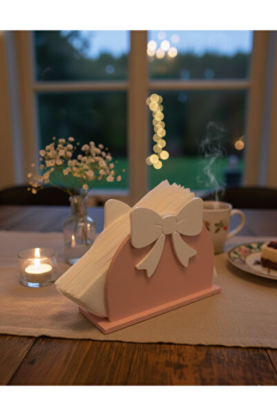 3d soft light Kurdele Detaylı Şık Sofra Yılbaşı Peçetelik - Renk Seçenekli