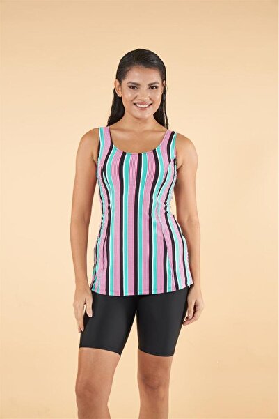 Estiva Printed Patterned Swimsuit with Shorts and Leggings