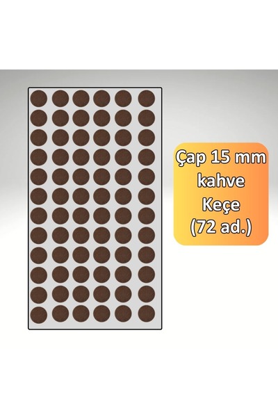 almital mobilya aksesuarları furniture accessories Çap 15 mm kaydırmaz kahver...