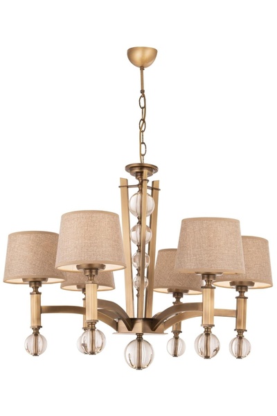 Avonni AV-35002-6ES Eskitme Kaplama Modern Avize E27 Metal Cam 80 cm