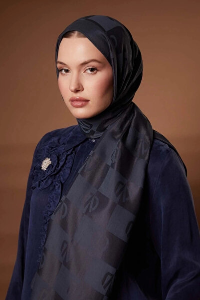 Levidor شال جاكار نايا مطبوع من كاري إل في دي - أنثراسيت