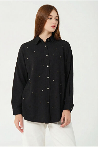 Hatun Atila HatunAtila Пальто з оздобленням з діамантів Oversize Трикотажна с...