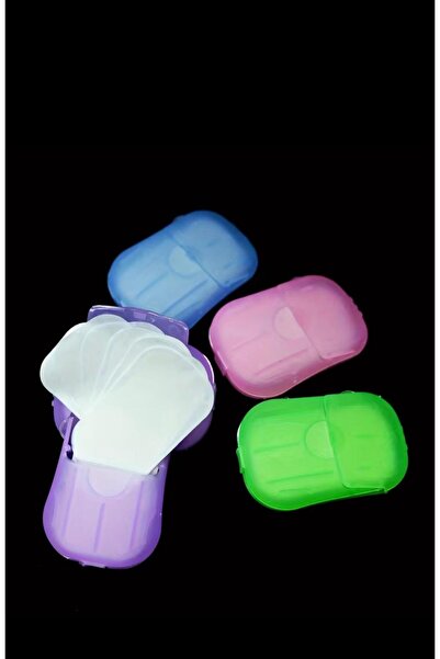 alisa 4 قطع من أوراق الصابون الورقية الملونة المحمولة