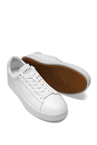 Lufian 112230224 Anton Men's Genuine Leather Classic Sneaker White
