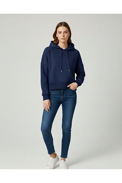 Ceyda Nur Örkcü سترة نسائية سميكة برباط بغطاء رأس