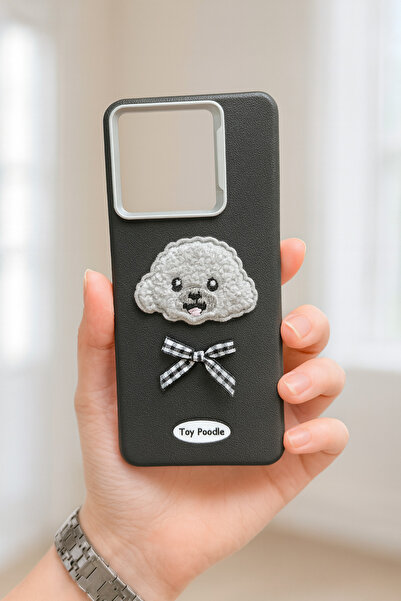 MustCase حافظة هاتف شاومي ريدمي نوت 13 برو 4G بتصميم توي بودل مطرز باللون الأ...