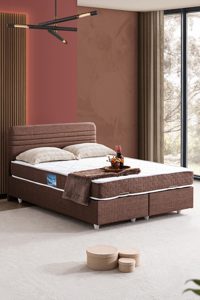 Setay Mila Çift Kişilik Baza Başlık Orthosoft Yatak Seti