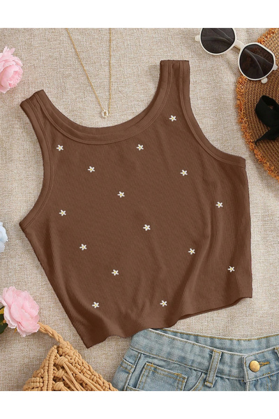 Sheya Shein Curve+ top, brown