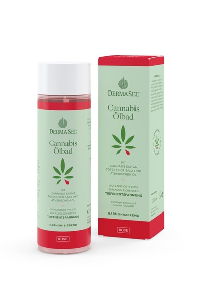 Dermasel Ulei de baie cu ulei de cannabis, trandafir si minerale 250 ml