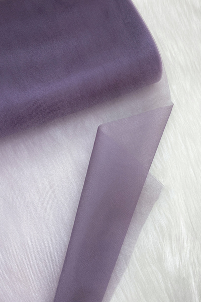 ZEYMERADE Ashy Purple Bundle Decoration Tulle, Engagement Bundle Ornament, Door Birthday Party Decoration Tulle, 100X300Cm